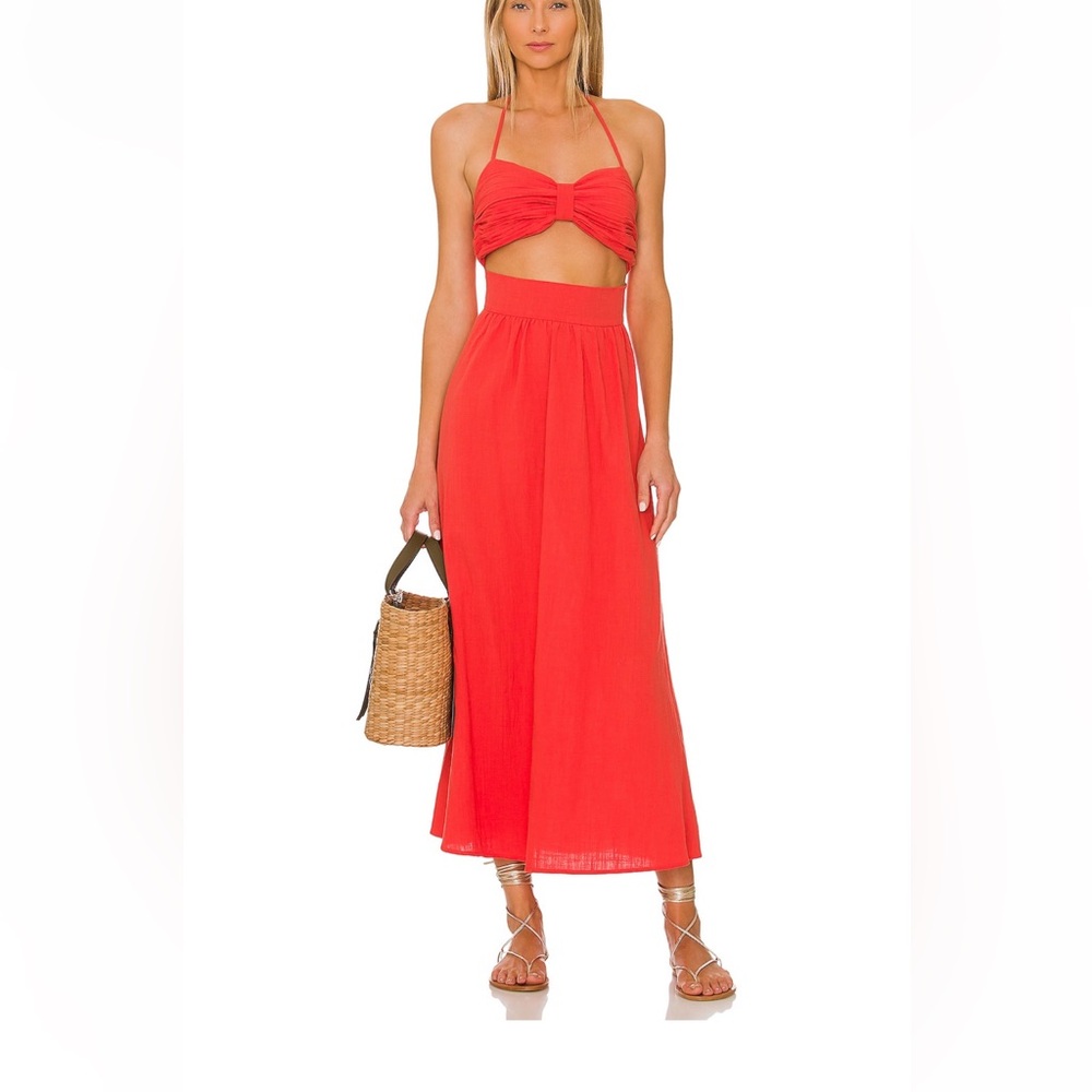 Boat Linen Dress in Spice SNDYS